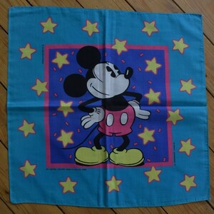  free shipping Vintage Mickey Mouse bandana Made in USA Disney pop art character America stock miscellaneous goods Vintage A0380