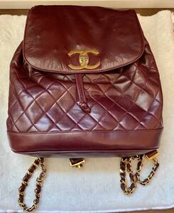 【本物】シャネル CHANEL マトラッセ リュックサック バックパック 高さ 34cm 幅 30cm マチ 11cm