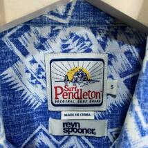 ☆送料無料☆Surf Pendleton☆ペンドルトン×レインスプーナー☆半袖アロハシャツ☆プルオーバー☆S☆チーフジョセフ☆g２２_画像6