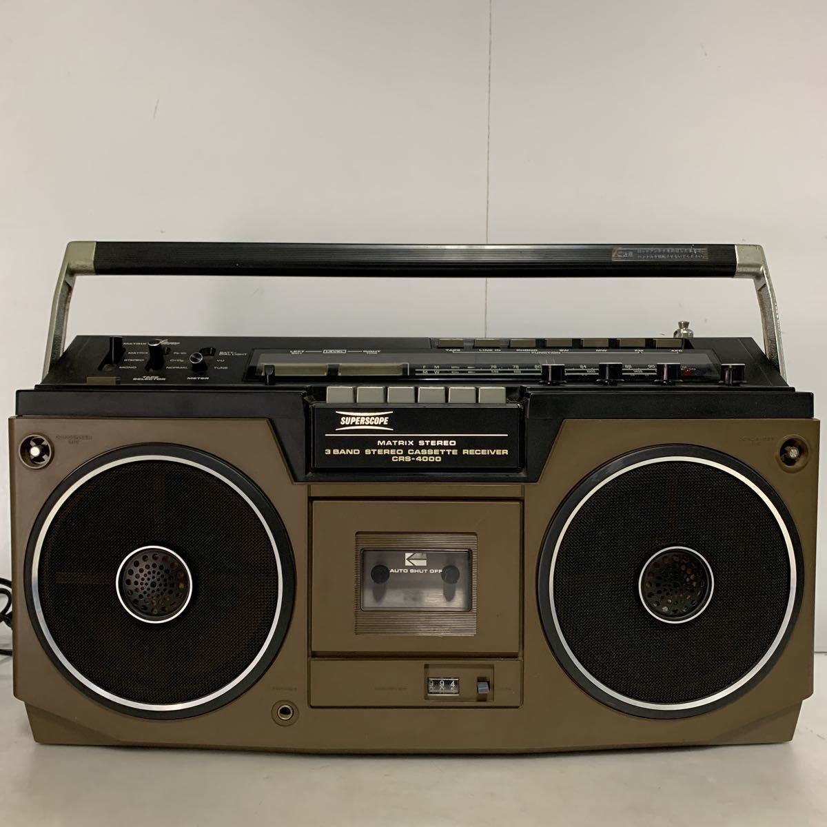 当店だけの限定モデル スーパースコープ 4バンド・ステレオラジオカセットレコーダー ラジオ カセット「SUPERSCOPE ALFIDE