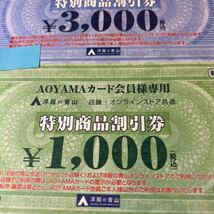 洋服の青山　特別商品割引券　4000円分_画像4