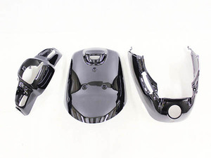 ヤマハ アプリオ(4JP/SA11J) 外装カウル 黒色ブラック 外装セット 3点セット 新品