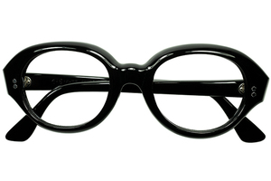 超絶クオリティ GOOD DESIGN 1960s フランス製デッド FRAME FRANCE 肉厚6mm 六角星ヒンジ 角なし CROWN PANTO クラウンパント型 BLACK 