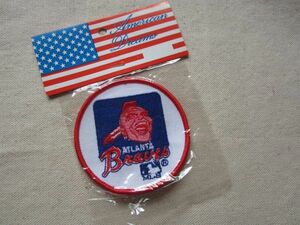 ATLANTA Braves アトランタ・ブレーブス MLB ロゴ 刺繍 パッチ 野球 ワッペン/ メジャーリーグ ベースボール USA ビンテージ 543