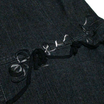 INGEBORG　インゲボルグ　「M」 デニム刺繍マキシ丈スカート 131988-q_画像5