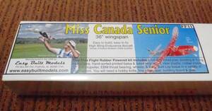 [ резина сила машина ]Easy Built производства Miss Canada Senior(L/C specification крыло длина :36~=914mm)*** остаток 1
