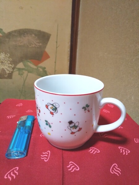 雪だるま クリスマス柄? マグカップ 加藤工芸