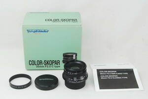 ★極美品★Voigtlander フォクトレンダー Color Skopar カラースコパー 35mm f2.5 MC ブラック 元箱付き♪