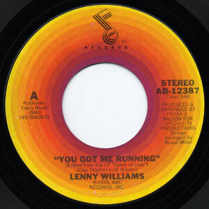 [7] '78米Orig / Lenny Williams / You Got Me Running / ABC Records / AB-12387 / Disco