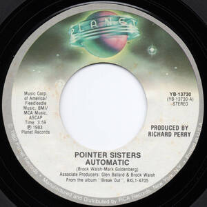 [7] '83米Orig / Pointer Sisters / Automatic / Planet / YB-13730 / Electro / Soul / Funk