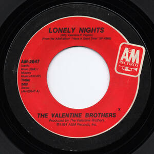 [7] '84米Orig / The Valentine Brothers / Lonely Nights / A&M Records / AM-2647 / Soul / Funk / Boogie