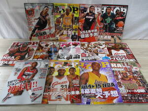 NBA magazine HOOP 2014 year 1~12 month number +[NBA YEAR BOOK] 13 pcs. set day text . company [ appendix attaching ]