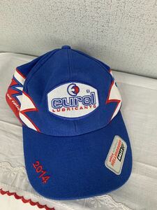 【送料無料】EUROL LUBRICANTS 2014 キャップ 帽子ヴィンテージ 中古 ブルー RALLY ラリー