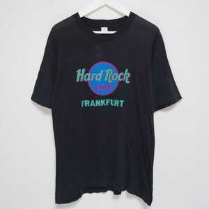 即決 L 80s ハードロックカフェ HARDROCK CAFE Tシャツ SEATTLE 黒 USA製