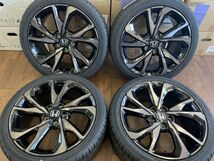 §美品!新品タイヤ付!ホンダ FK7 シビックハッチバック純正 18X8J+50 114.3-5H デリンテ 235/40R18(235/40-18)夏用 オデッセイ/ジェイド 等_画像1