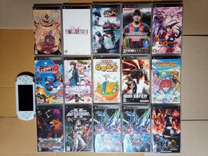 PSP-3000 本体 & PSPソフト15本セット 状態難 ジャンク品