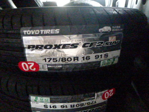 【212】格安.新品　TOYOタイヤ　PROXES CF2 SUV　 175/80R16　2020年製造4本セット