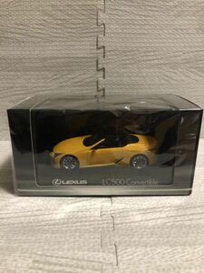 1/43 レクサス LEXUS LC500 Convertible コンバーチブル 成約記念 ディーラー特注品ミニカー　ネープルスイエロー