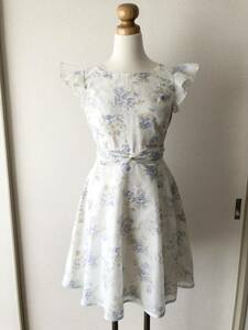 [L'EST ROSE]* floral print One-piece * belt attaching * size [2]*