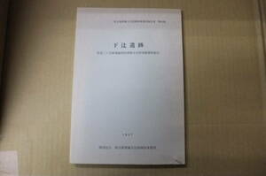 Bｂ1858-b　本　埼玉県埋蔵文化財調査事業団報告書第69集 下辻遺跡 　財団法人埼玉県埋蔵文化財調査事業団