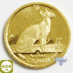 K24 Man island cat gold coin coin 1/10 ounce 3.11g 1992 year car m cat maneki-neko original gold written guarantee attaching . free shipping gift 