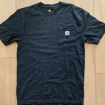 【Carhartt】カーハート K87 CRH ポケット Tシャツ グレー Sサイズ F17_画像1