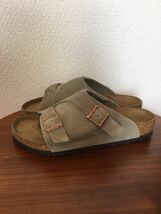 41（26.5cm）｜BIRKENSTOCK ビルケンシュトック チューリッヒ Taupe 1009532 レギュラー幅 SFB スエード サンダル (新品)(正規品)(即決) _画像2