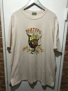 BEAT.F.P.G　ビートエフピージー　ハンプティダンプティ　イラストプリント　クルーネックTシャツ　サイズ42 オフホワイト　FK