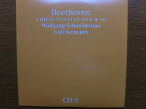ベートーヴェン：ヴァイオリン・ソナタ第8番、第9番クロイツェル、第10番　シュナイダーハン　ゼーマン