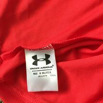 【送料無料】160サイズ アンダーアーマー 半袖Tシャツ 赤★YXL ジュニア 1〜2回使用 美品 子ども女性向け_画像4