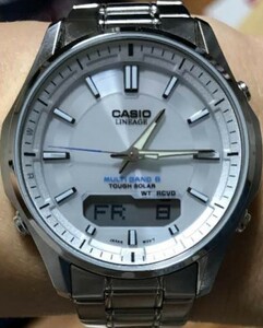 【カシオ】 リニエージ 新品 メンズ 腕時計 LCW-M100DE-7AJF 電波ソーラー シルバー CASIO 男性 未使用品