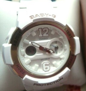 【カシオ】 ベビージー レディース 新品 腕時計 ホワイト 未使用品 BGA-210-7B3JF CASIO 女性