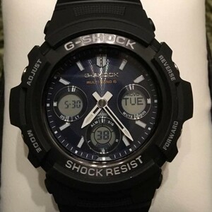 【カシオ】 ジーショック 新品 腕時計 AWG-M100SB-2AJF ブラック 電波ソーラー 未使用品 メンズ 男性 CASIO