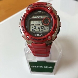 【カシオ】 スポーツギア 新品 腕時計 レッド WV-M200-4AJF 電波時計 未使用品 メンズ 男性 CASIO