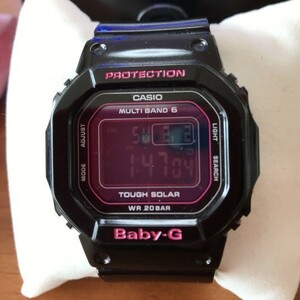 【カシオ】 ベビージー レディース 新品 腕時計 BGD-5000-1JF ブラック 電波ソーラー 未使用品 女性 CASIO