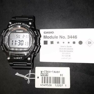 カシオ チープカシオ 腕時計 チプカシ CASIO 新品 時計 未使用品 W-736H-1A 並行輸入品