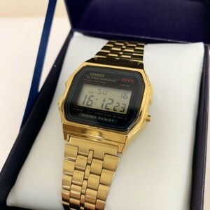 CASIO カシオ 新品 ゴールド 腕時計 ユニセックスウォッチ A-159WGEA-1/A159WGEA-1 スタンダード デジタル 未使用品 並行輸入品