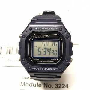【カシオ】 新品 W-218H-2A レディース 腕時計 カシオ スタンダード チープカシオ 未使用品 デジタル メンズ プチプラ ネイビー 並行輸入品