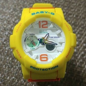 【カシオ】 ベビージー ジーライド 新品 腕時計 BGA-180-9BJF イエロー 未使用品 レディース 女性 CASIO