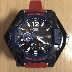 CASIO カシオ SkyCockpit アビエーションシリーズ 新品 腕時計 GA-1100-2A G-Shock 男 未使用品 メンズ ネイビー/レッド 並行輸入品