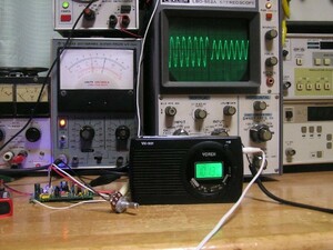 FM帯ワイヤレスマイク。水晶発振式の基板。　 半田工作派に。RK-51。