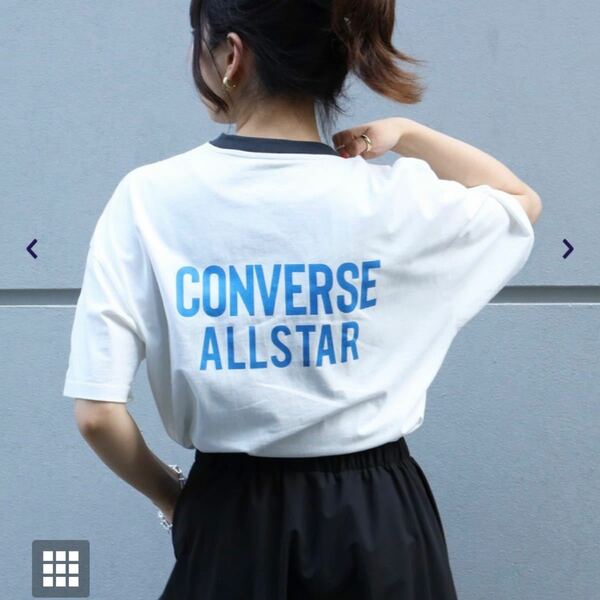 Right-on CONVERSE リンガー配色Ｔシャツ サイズ M トップス カットソー Tシャツ