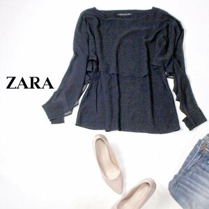 ☆☆ 美品 ザラ ウーマン ZARA WOMAN ☆☆ 綺麗め シフォン重ね デザイントップス S 春 夏 22A07