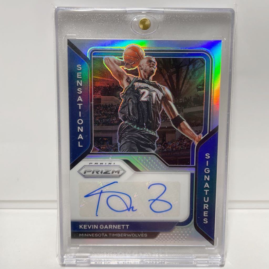🔥2023/24 Panini Noir Midnight Signatures Kevin Garnett /25