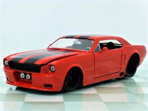 開封品■JADA TOYS 1/24 1965 FORD MUSTANG RED■フォード マスタング 87