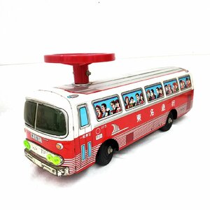 イチコー 東名急行バス ハンドル付き ブリキ 乗用玩具 昭和レトロ アンティーク コレクション おもちゃ 当時物