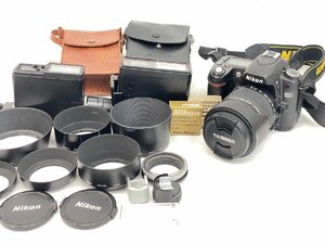 Nikon ニコン D80 デジタル 一眼レフ カメラ ボディ＋レンズ タムロン 他 レンズフード ストロボ まとめ セット ジャンク