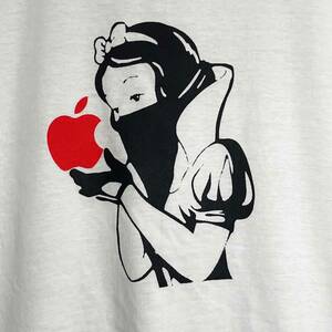 白雪姫の逆襲・毒リンゴ・Poison apple・Tシャツ・白・XL