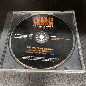 ● HIPHOP,R&B MARQUES HOUSTON - LIKE THIS シングル, 4 SONGS, INST, 2006,PROMO CD 中古品