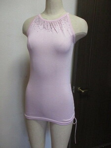 Private Label light pink * light knitted ~biju attaching cut and sewn 